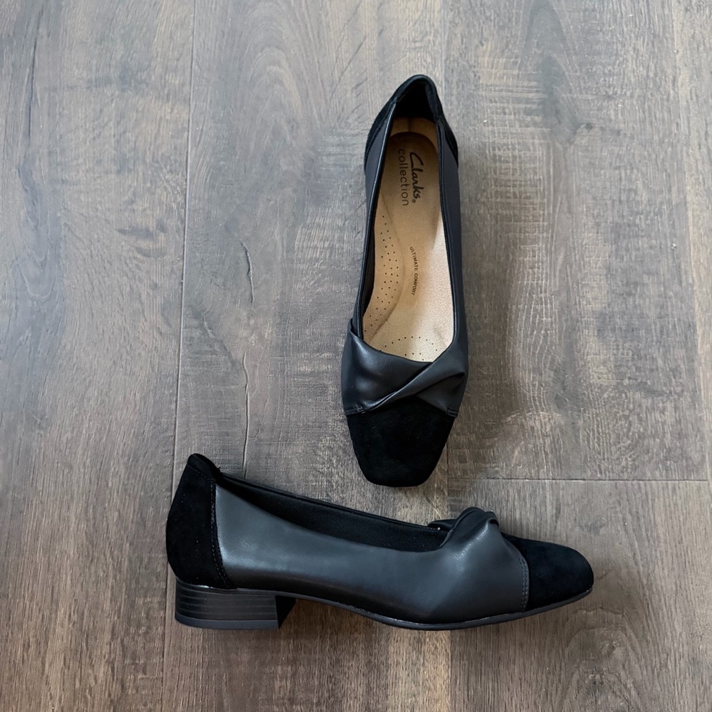 Clarks Tilmont Dalia Womens Black Leather Slip On
Loafer Flats Shoes | 8 W - Picture 8 of 12